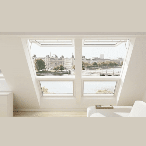 velux Roof windows city view