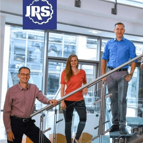 jrs logo and employees