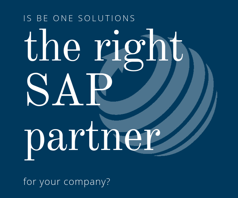 SAP partner be one solution