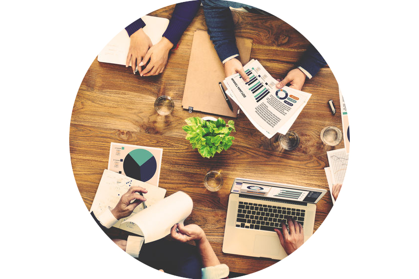 Marketing Analysis Accounting Team Business Meeting Concept