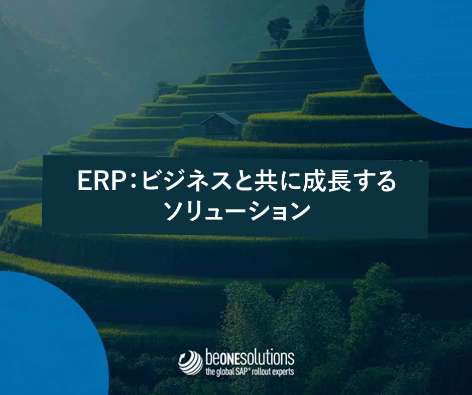 ERP：ビジネスと共に成長するソリューション