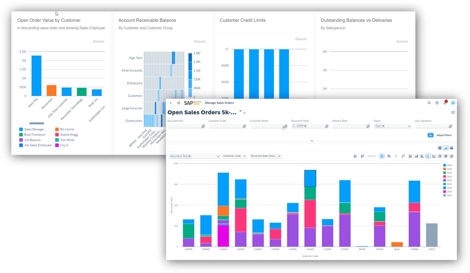 SAP Business One, Web Client Analytics